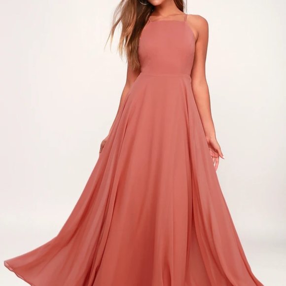 Lulus Small Bridesmaid Dress in Coral - Picture 2 of 2